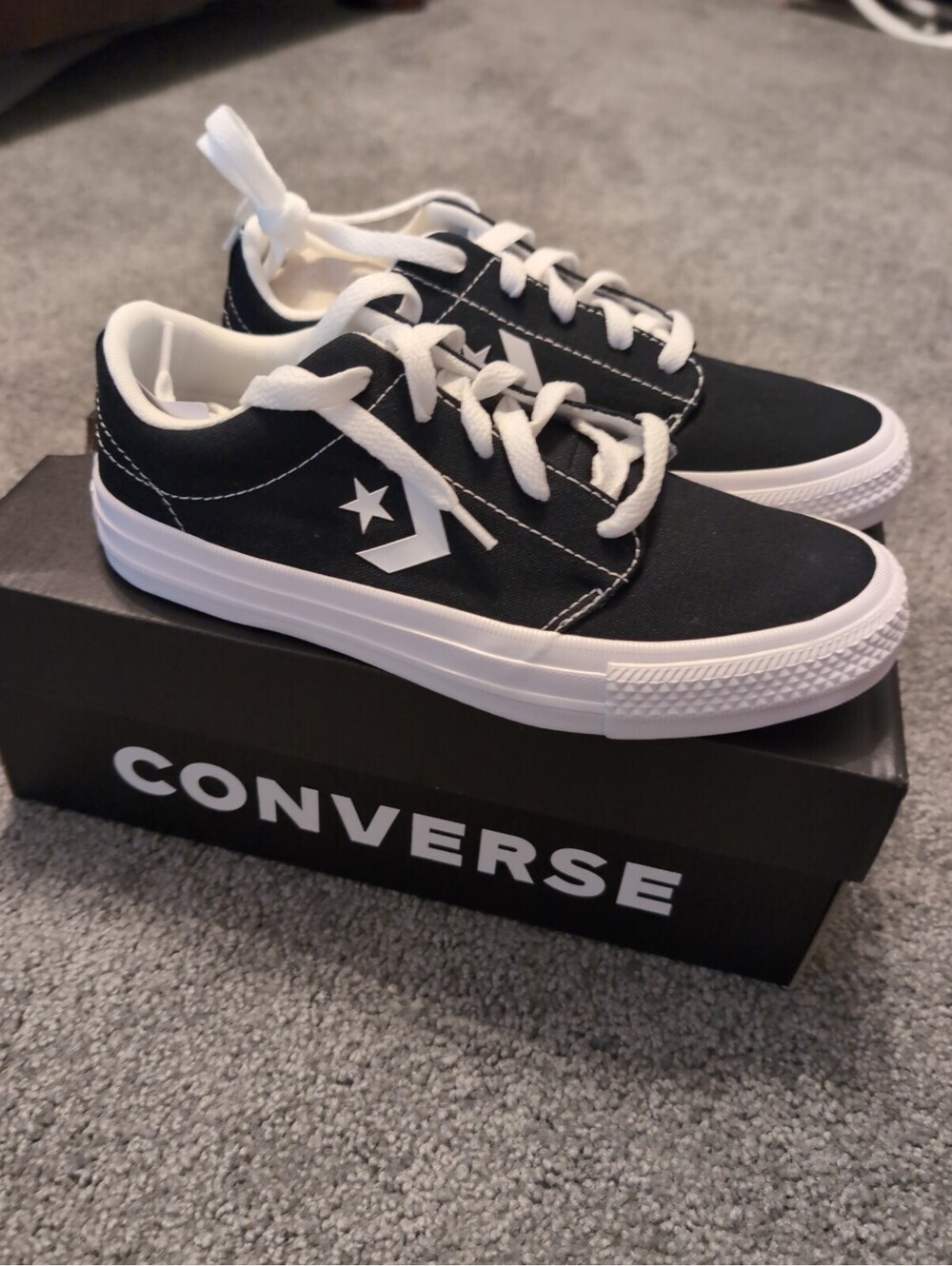 Converse Kids'/Adult Day One Classic Sneakers - Black/White M 4/W 5.5